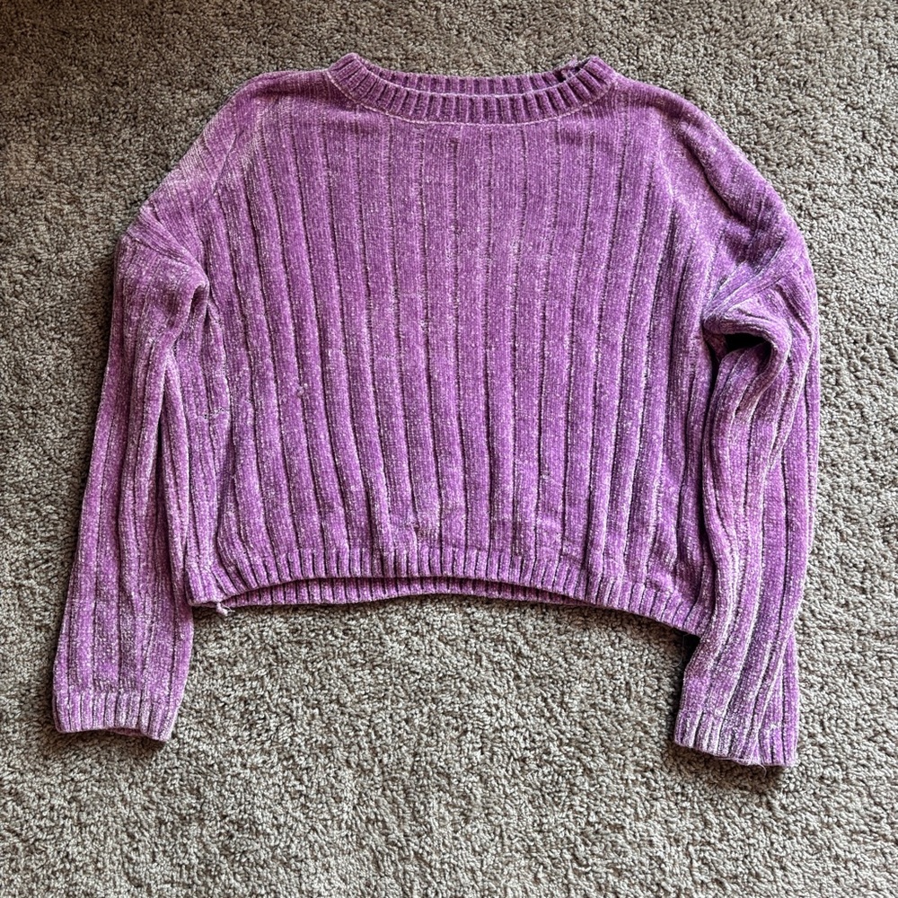 No Boundaries Size XL Lilac Sweater
